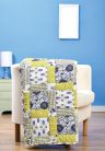 Geometric and Linear Quilt and Cushion Set