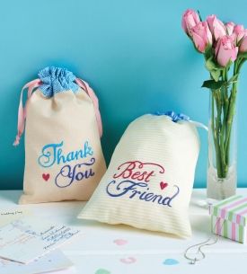 Vintage-themed Gift Drawstring Bags Vintage-themed Gift Drawstring Bags
