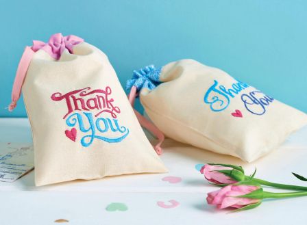 Vintage-themed Gift Drawstring Bags