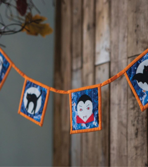 Appliqué Halloween Bunting Sewing Pattern