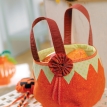 Halloween Pumpkin Treat Bag and Wand