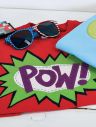 Headphones and Pow Applique T-shirt