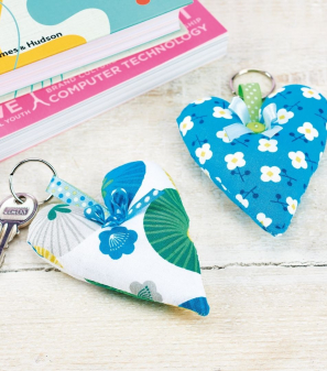 Quick Heart Keyring Sewing Pattern