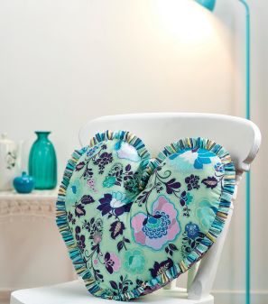 Art Gallery Fabric Poetica Heart Pillows