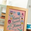 Embroidered Home Sweet Home Frame