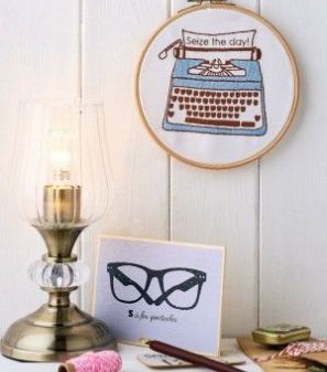 Inspirational embroidery hoop