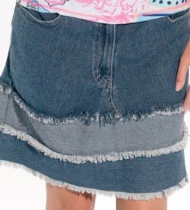 Jeans To Skirt Revamp