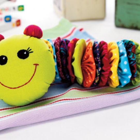 Kids’ Caterpillar Toy Free sewing patterns Sew Magazine