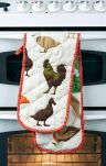 Farmyard-themed Oven Gloves Pot Holder and String Dispenser