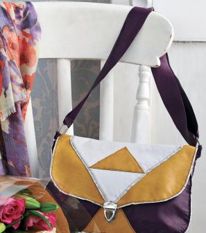 Geometric Leather Bag
