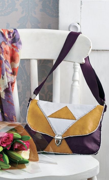 Geometric Leather Bag