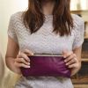 Leather clutch