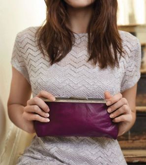 Leather clutch