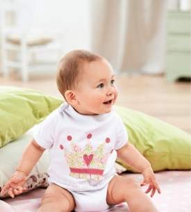 Liberty Fabrics Royal-themed Baby Vests