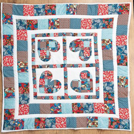 Liberty Heart Patchwork Quilt
