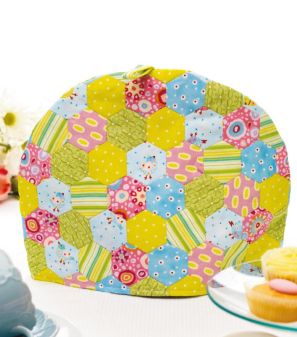 English Paper Pieced tea cosy