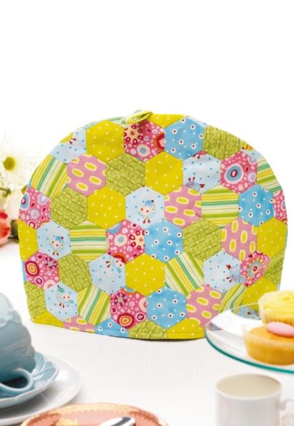 English Paper Pieced tea cosy