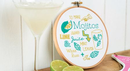 Mojito embroidery hoop