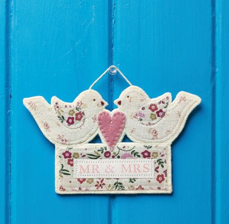Mr & Mrs Love Bird Hanging Decoration