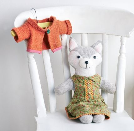 Upcycled Toy Fox