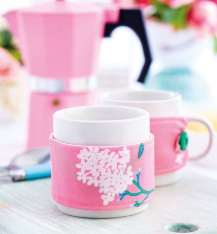Floral Mug Cosy Beginner Sewing Pattern