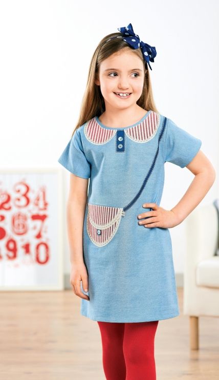 Young Girl’s Nautical Applique Dress