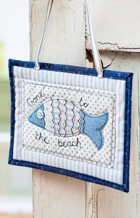 Tilda Shabby Chic Seaside Prints Doorstop and Sign
