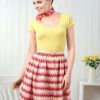 No-Pattern Button Skirt