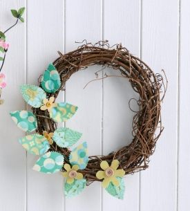 No-sew wreath