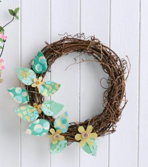 No-sew wreath