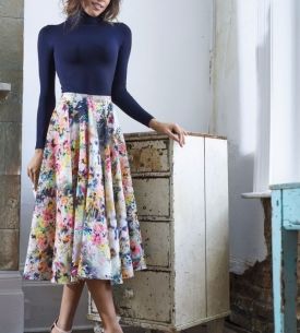 No-Pattern Midi Skirt No-Pattern Midi Skirt