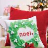 Christmas Mistletoe Cushion and Decoration Set