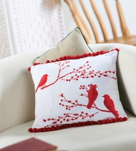 Bird Motif Scandi Cushion