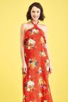 Frilled Halterneck Dress