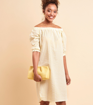 Off-Shoulder Bardot Dress Sewing Pattern | UK Sizes 8-24