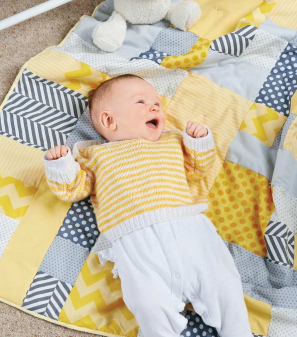 Patchwork Baby Quilt Sewing Pattern