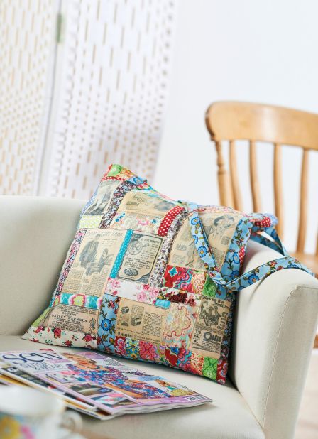Vintage Images Patchwork Bag