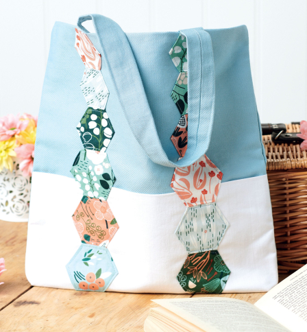 Hexagon Patchwork Tote Bag Sewing Pattern