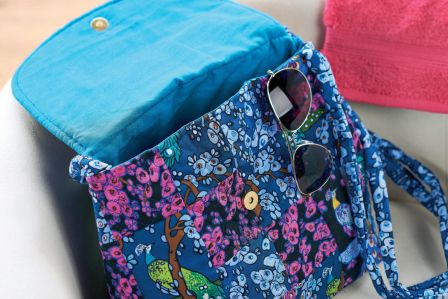 V&A Peacock Fabric Bag