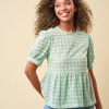 Peplum Puff-Sleeve Blouse Sewing Pattern | UK Sizes 8-24