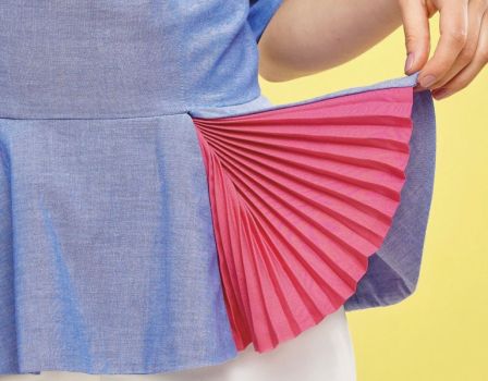 Peplum Pleat Top Sewing Pattern