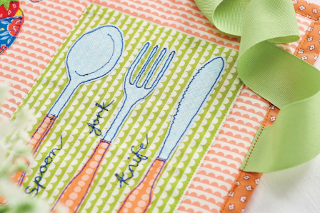 Freehand Embroidery Picnic Set Pattern Freehand Embroidery Picnic Set Pattern