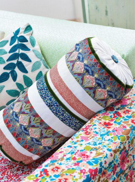 Liberty Print Bolster Cushion