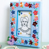 Embroidered Frida Kahlo Picture Frame