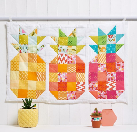 Pineapple Quilt Block Wall Hanging Pattern