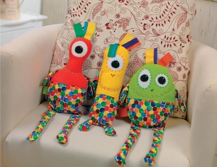 Retro Print Plush Monsters