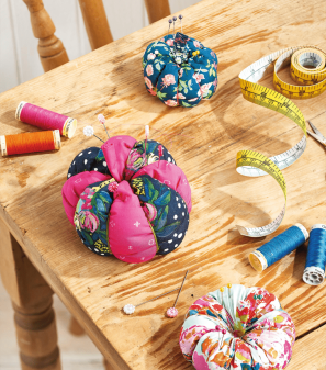 Easy Pumpkin Pincushions Sewing Pattern