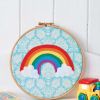 Rainbow Embroidery Hoop
