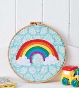 Rainbow Embroidery Hoop