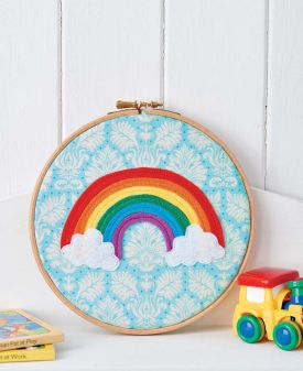 Rainbow Embroidery Hoop